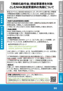 NHK放送受信料の免除