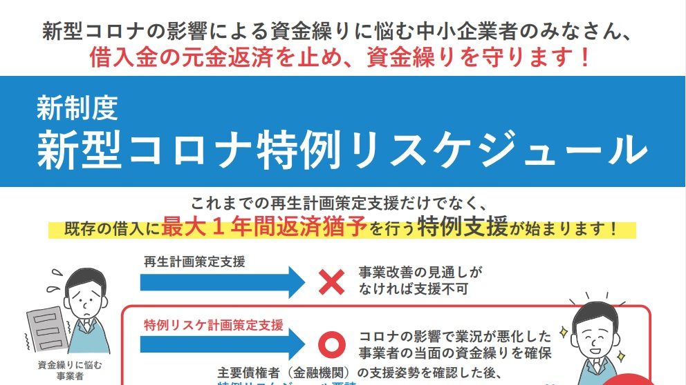 新型コロナ特例リスケジュール